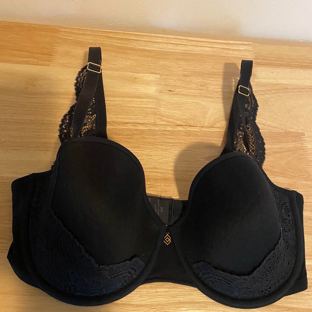 ThirdLove black lace detail T-shirt bra 32E